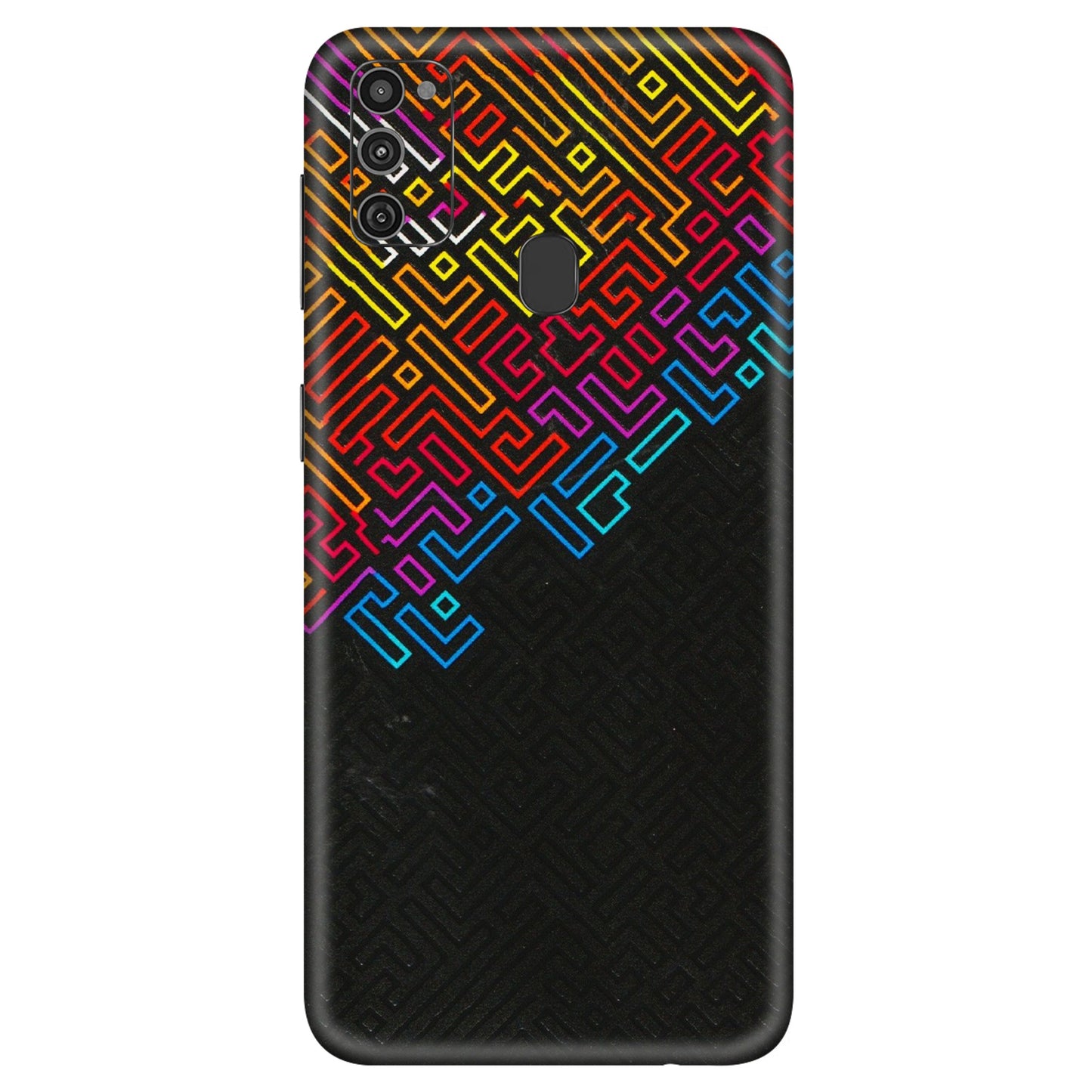 Samsung M/F/Note/Flip and C Phone Skins (All Models) - Dotme Pattern Art - 3D Embossed Finish (L-121) Samsung Galaxy M21