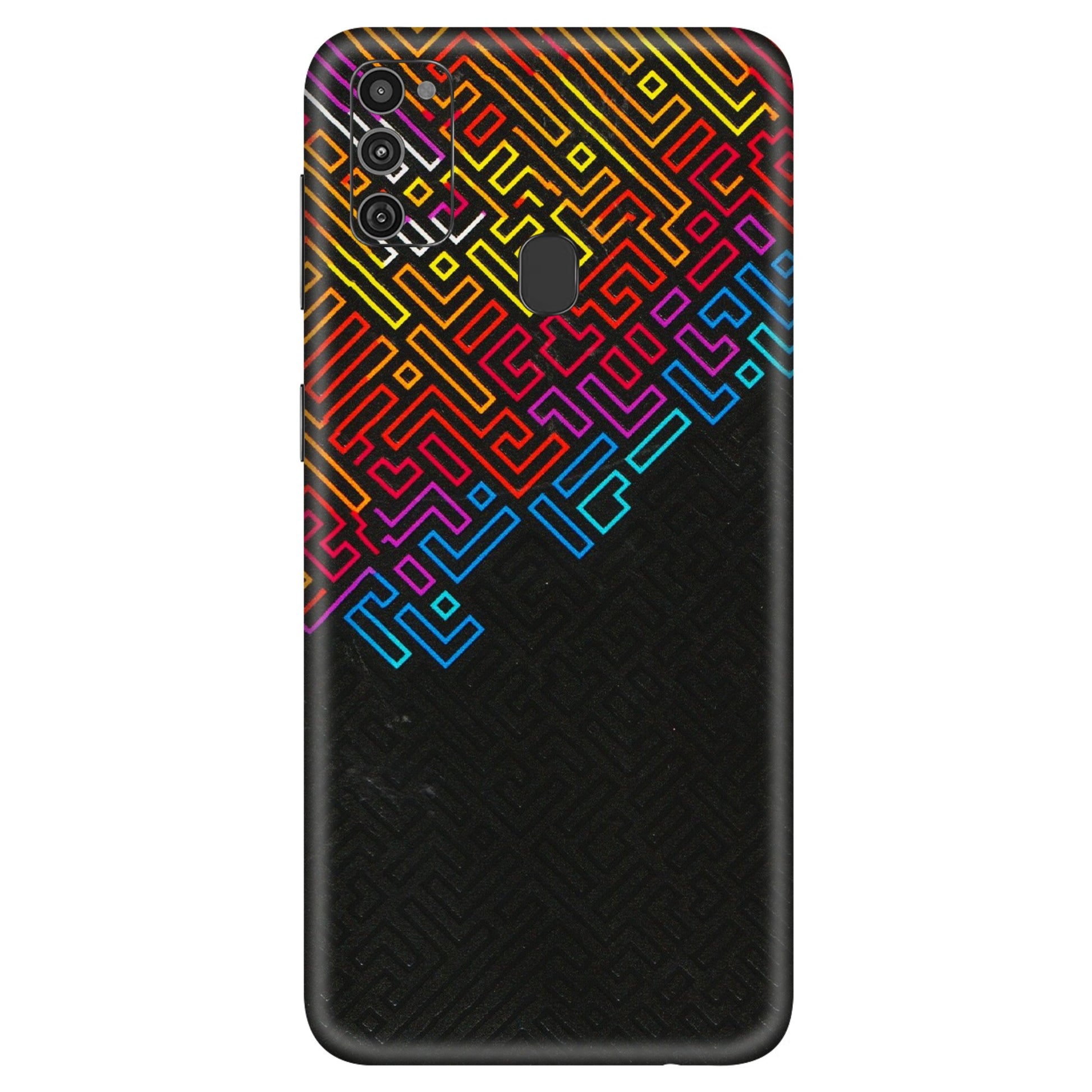 Samsung M/F/Note/Flip and C Phone Skins (All Models) - Dotme Pattern Art - 3D Embossed Finish (L-121) Samsung Galaxy M21