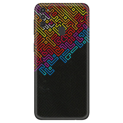 Samsung M/F/Note/Flip and C Phone Skins (All Models) - Dotme Pattern Art - 3D Embossed Finish (L-121) Samsung Galaxy M21