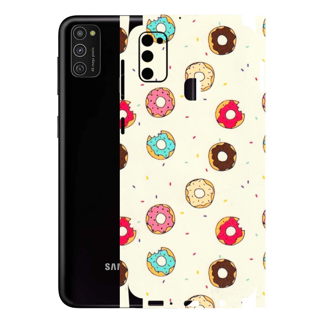 Samsung M/F/Note/Flip and C Phone Skins (All Models) - Mini Donuts Doodle Art - 3D Embossed Finish (L-122) Samsung Galaxy M21