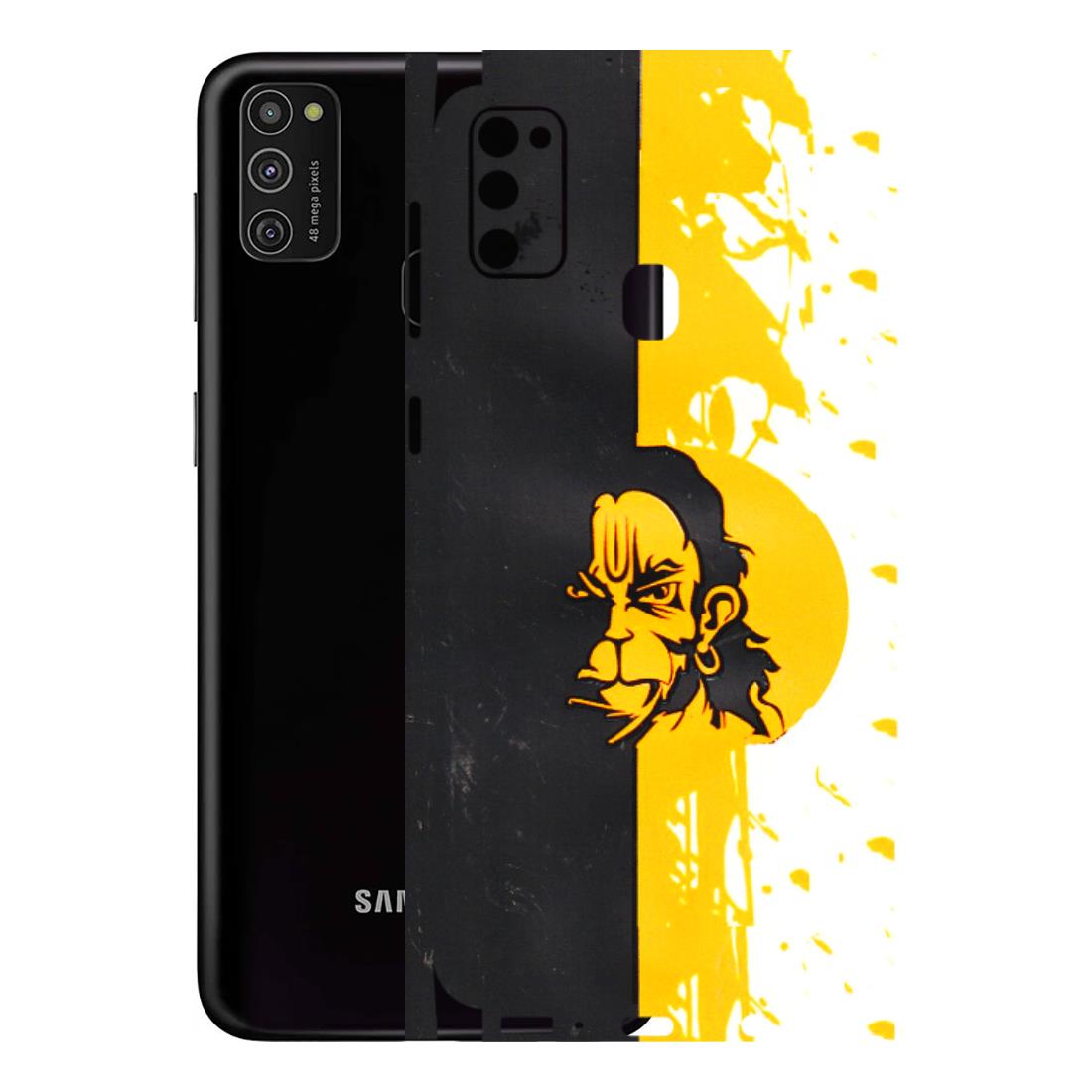 Samsung M/F/Note/Flip and C Phone Skins (All Models) - Bajrangbali - 3D Embossed Finish (L-151) Samsung Galaxy M21