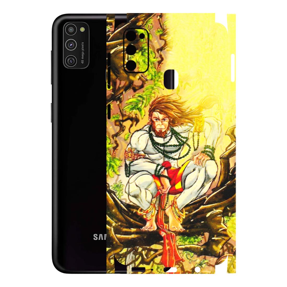 Samsung M/F/Note/Flip and C Phone Skins (All Models) - Lord Hanuman - 3D Embossed Finish (L-152) Samsung Galaxy M21