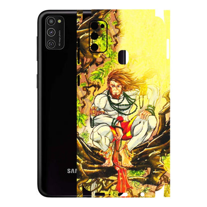 Samsung M/F/Note/Flip and C Phone Skins (All Models) - Lord Hanuman - 3D Embossed Finish (L-152) Samsung Galaxy M21