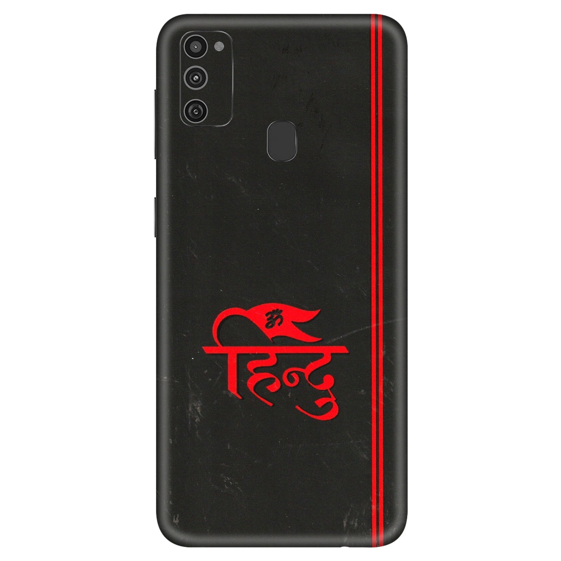 Samsung M/F/Note/Flip and C Phone Skins (All Models) - Hindu Black - 3D Embossed Finish (L-153) Samsung Galaxy M21