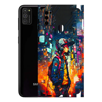 Samsung M/F/Note/Flip and C Phone Skins (All Models) - Street Anime Guy - 3D Embossed Finish (L-158) Samsung Galaxy M21
