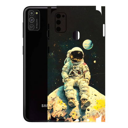 Samsung M/F/Note/Flip and C Phone Skins (All Models) - Astronaut in Space - 3D Embossed Finish (L-16) Samsung Galaxy M21