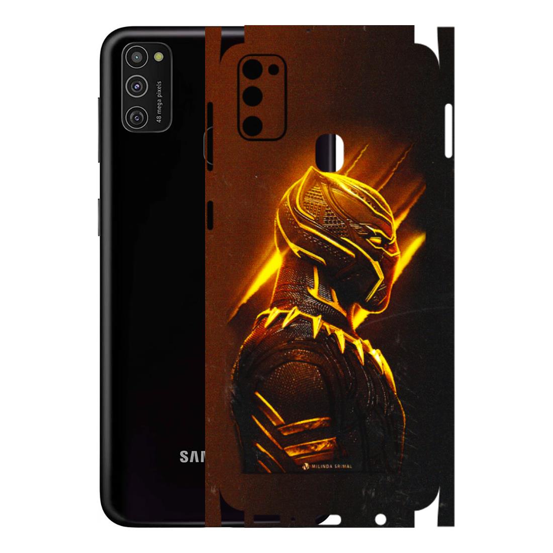 Samsung M/F/Note/Flip and C Phone Skins (All Models) - Gold Black Panther - 3D Embossed Finish (L-181) Samsung Galaxy M21