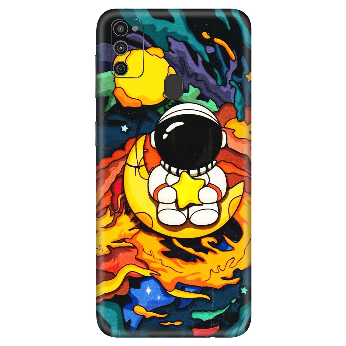 Samsung M/F/Note/Flip and C Phone Skins (All Models) - Baby Astronaut - 3D Embossed Finish (L-197) Samsung Galaxy M21