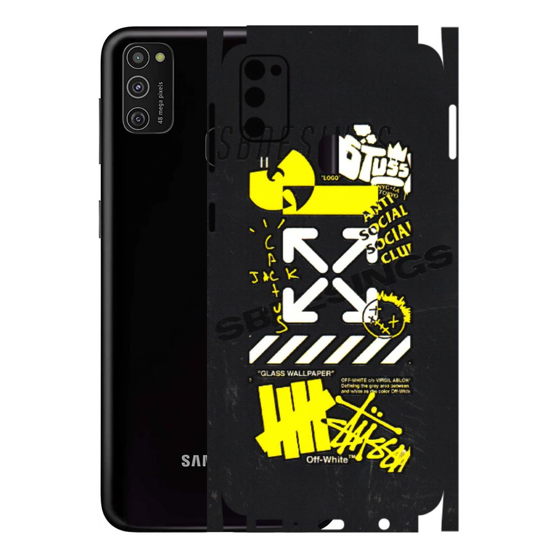 Samsung M/F/Note/Flip and C Phone Skins (All Models) - Anti Social Graffiti - 3D Embossed Finish (L-198) Samsung Galaxy M21