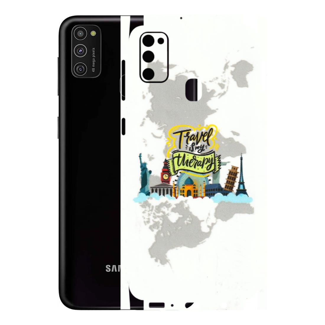 Samsung M/F/Note/Flip and C Phone Skins (All Models) - Travel Therapy - 3D Embossed Finish (L-199) Samsung Galaxy M21