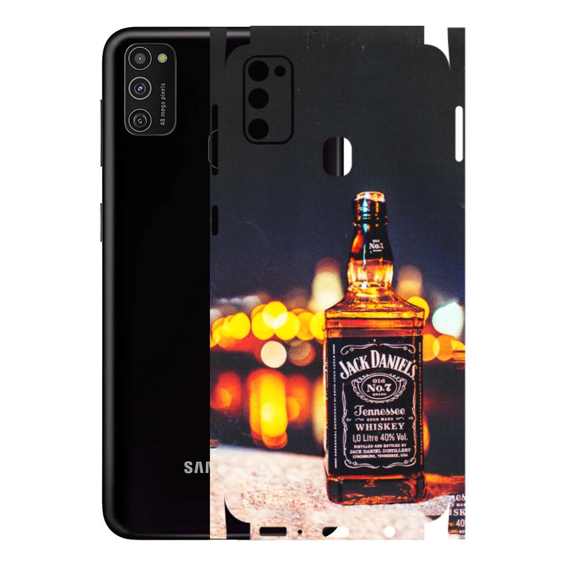 Samsung M/F/Note/Flip and C Phone Skins (All Models) - JD Whiskey Bottle - 3D Embossed Finish (L-20) Samsung Galaxy M21