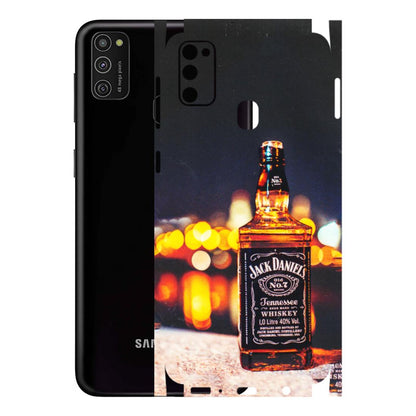 Samsung M/F/Note/Flip and C Phone Skins (All Models) - JD Whiskey Bottle - 3D Embossed Finish (L-20) Samsung Galaxy M21