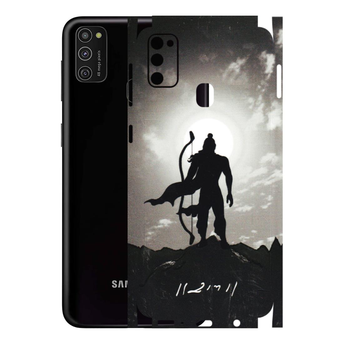 Samsung M/F/Note/Flip and C Phone Skins (All Models) - Jai Siya Ram - 3D Embossed Finish (L-200) Samsung Galaxy M21