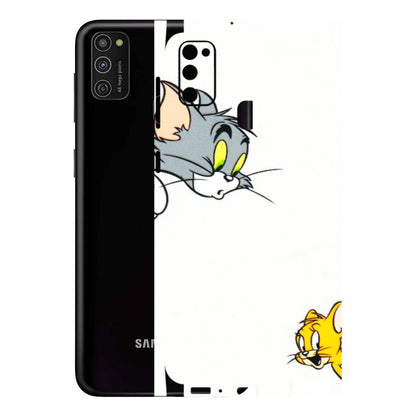 Samsung M/F/Note/Flip and C Phone Skins (All Models) - Cute Tom And Jerry - 3D Embossed Finish (L-220) Samsung Galaxy M21
