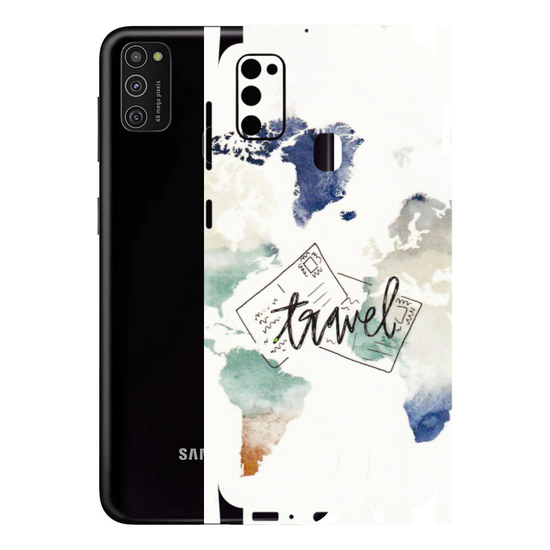 Samsung M/F/Note/Flip and C Phone Skins (All Models) - Travel The World - 3D Embossed Finish (L-232) Samsung Galaxy M21