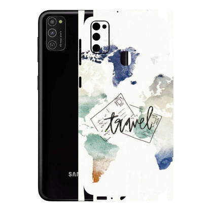 Samsung M/F/Note/Flip and C Phone Skins (All Models) - Travel The World - 3D Embossed Finish (L-232) Samsung Galaxy M21