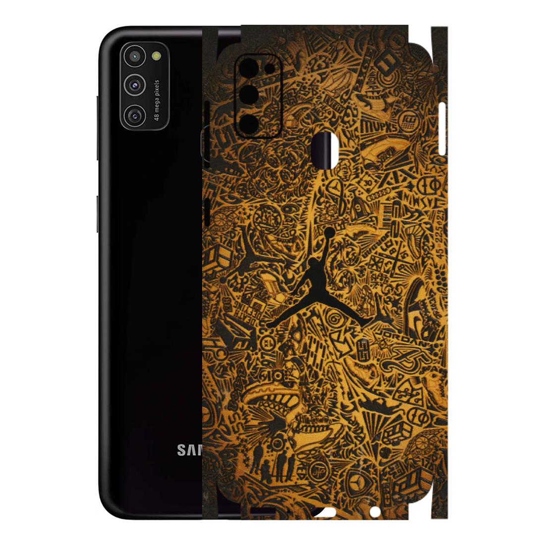 Samsung M/F/Note/Flip and C Phone Skins (All Models) - Premium Gold Basketball Player - 3D Embossed Finish (L-236) Samsung Galaxy M21