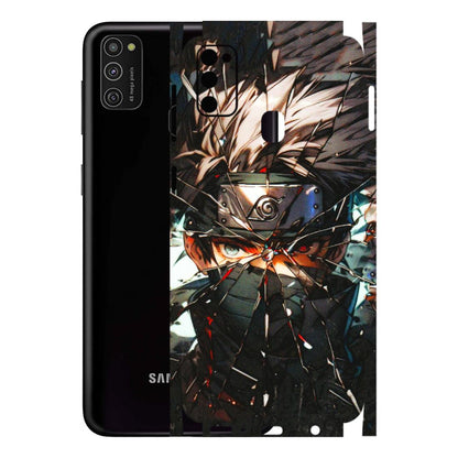 Samsung M/F/Note/Flip and C Phone Skins (All Models) - Kakashi Shattered Glass Effect - 3D Embossed Finish (L-237) Samsung Galaxy M21