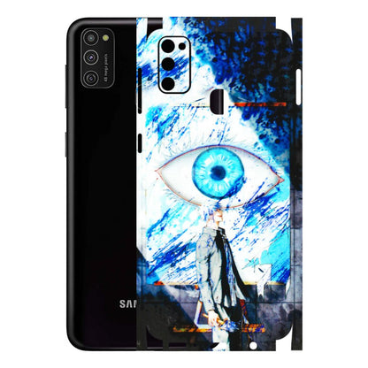 Samsung M/F/Note/Flip and C Phone Skins (All Models) - Gojo Satoru evil eye - 3D Embossed Finish (L-239) Samsung Galaxy M21