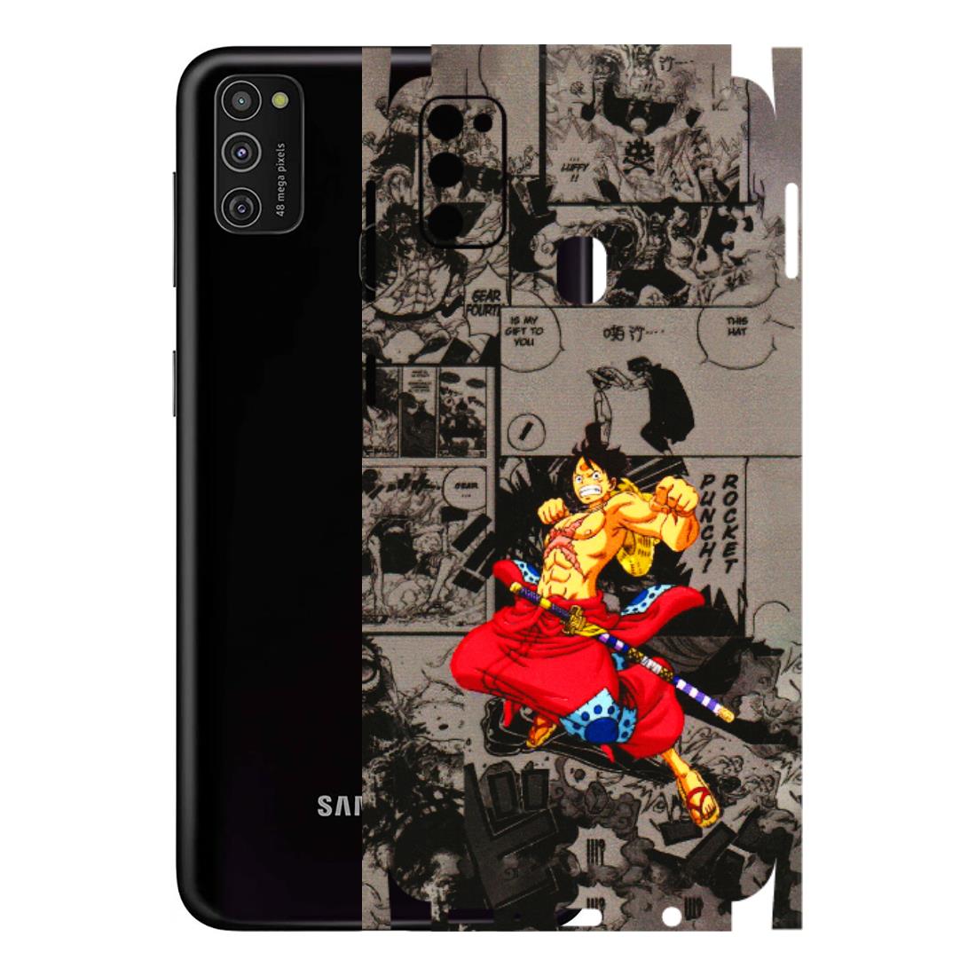 Samsung M/F/Note/Flip and C Phone Skins (All Models) - One Piece Rocket Punch Manga - 3D Embossed Finish (L-25) Samsung Galaxy M21