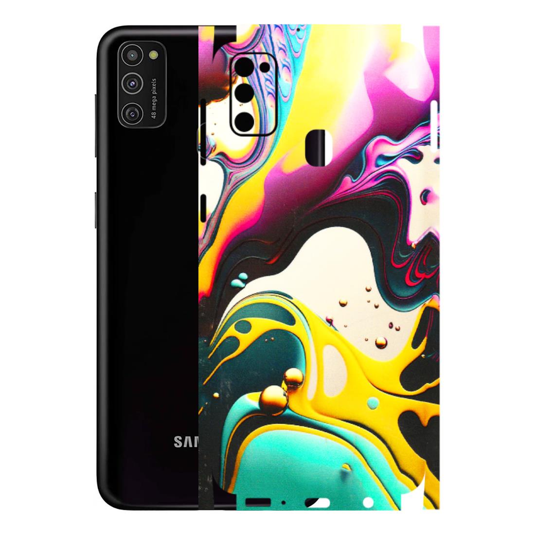 Samsung M/F/Note/Flip and C Phone Skins (All Models) - Multicolor Abstract pattern - 3D Embossed Finish (L-254) Samsung Galaxy M21
