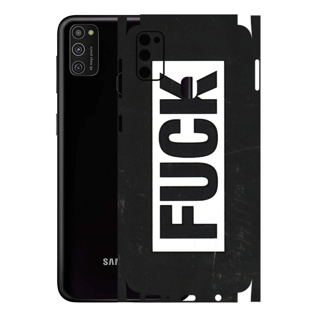 Samsung M/F/Note/Flip and C Phone Skins (All Models) - The F Word - 3D Embossed Finish (L-255) Samsung Galaxy M21