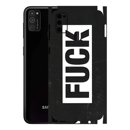 Samsung M/F/Note/Flip and C Phone Skins (All Models) - The F Word - 3D Embossed Finish (L-255) Samsung Galaxy M21