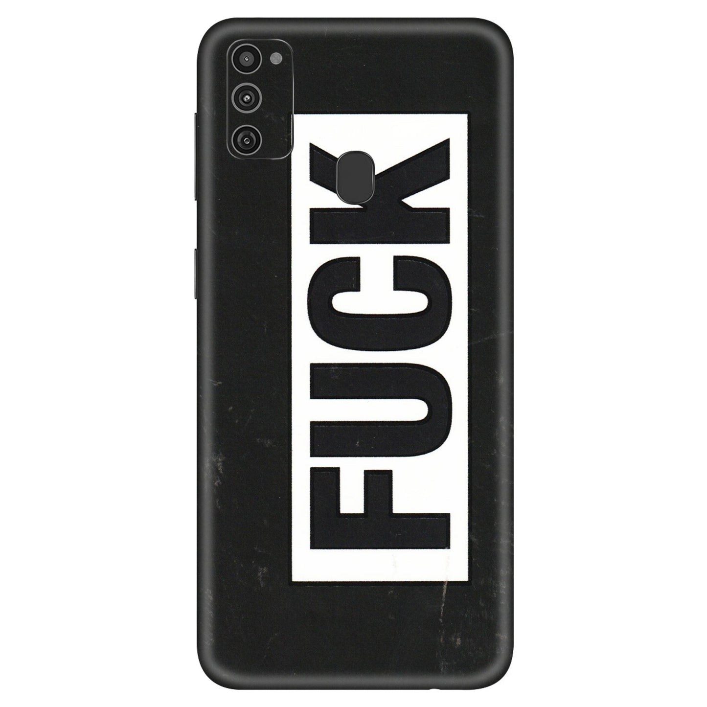Samsung M/F/Note/Flip and C Phone Skins (All Models) - The F Word - 3D Embossed Finish (L-255) Samsung Galaxy M21