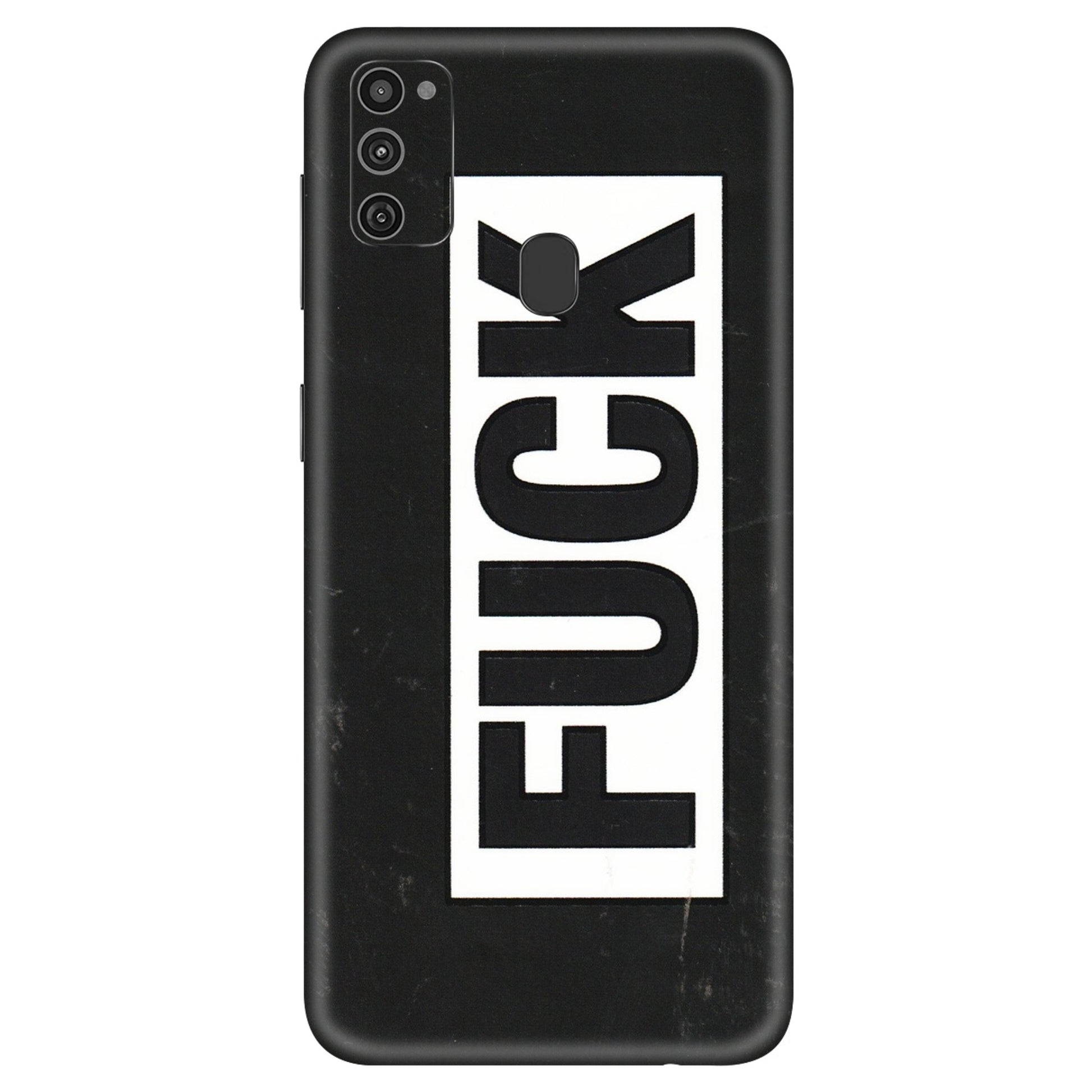 Samsung M/F/Note/Flip and C Phone Skins (All Models) - The F Word - 3D Embossed Finish (L-255) Samsung Galaxy M21