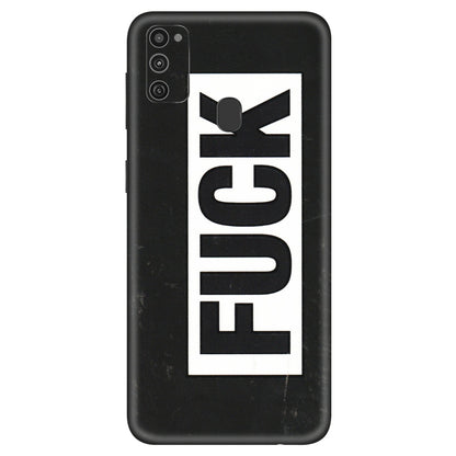Samsung M/F/Note/Flip and C Phone Skins (All Models) - The F Word - 3D Embossed Finish (L-255) Samsung Galaxy M21
