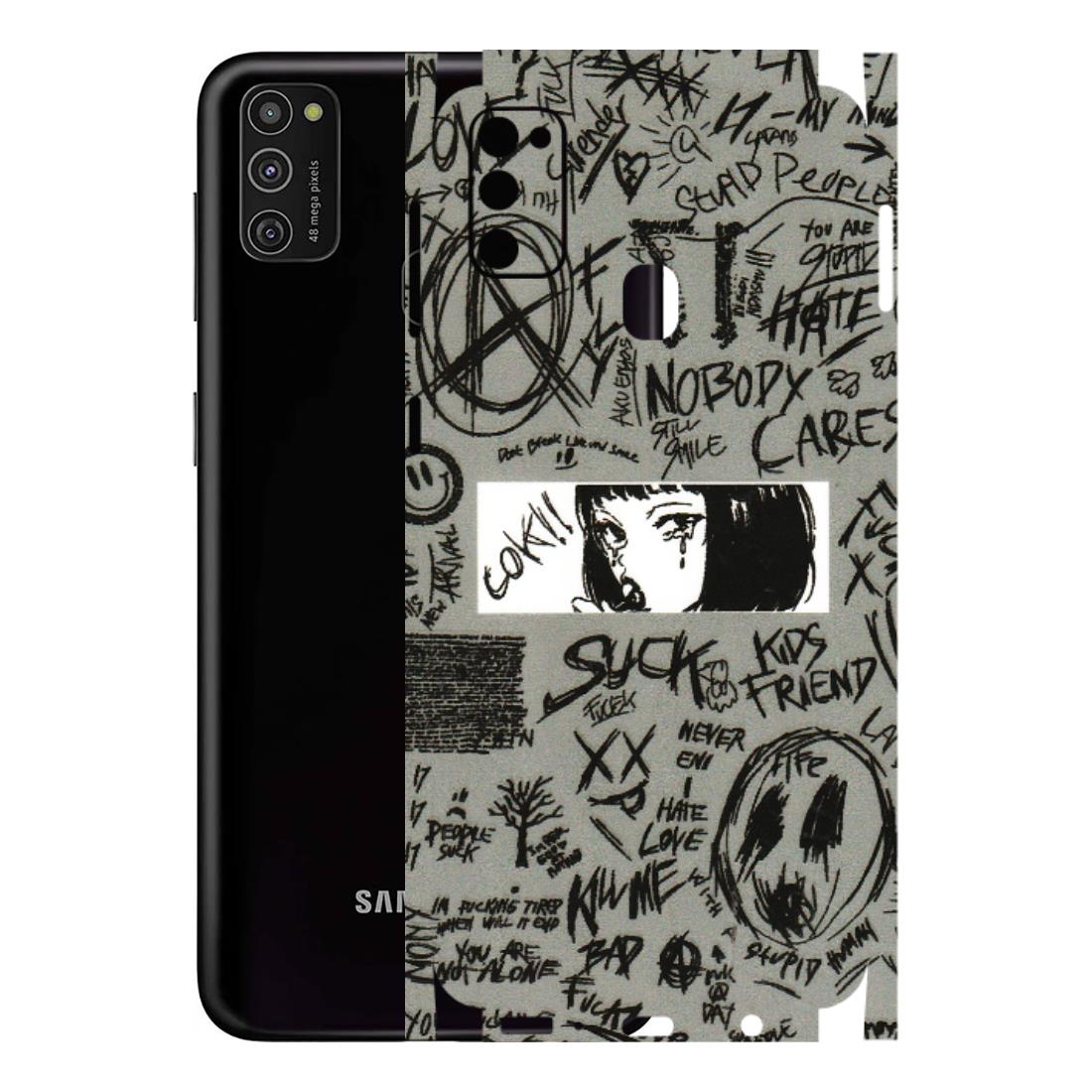 Samsung M/F/Note/Flip and C Phone Skins (All Models) - Never Have Love Anime - 3D Embossed Finish (L-260) Samsung Galaxy M21