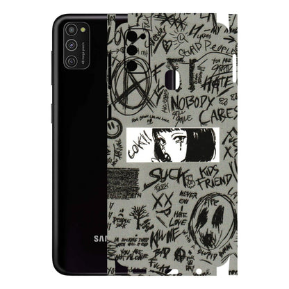 Samsung M/F/Note/Flip and C Phone Skins (All Models) - Never Have Love Anime - 3D Embossed Finish (L-260) Samsung Galaxy M21