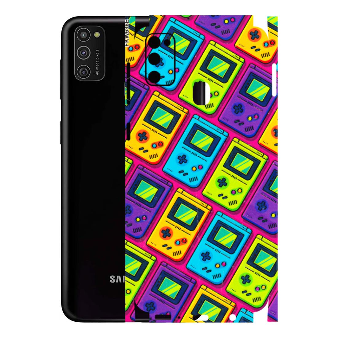 Samsung M/F/Note/Flip and C Phone Skins (All Models) - Gameboy Colourful - 3D Embossed Finish (L-266) Samsung Galaxy M21