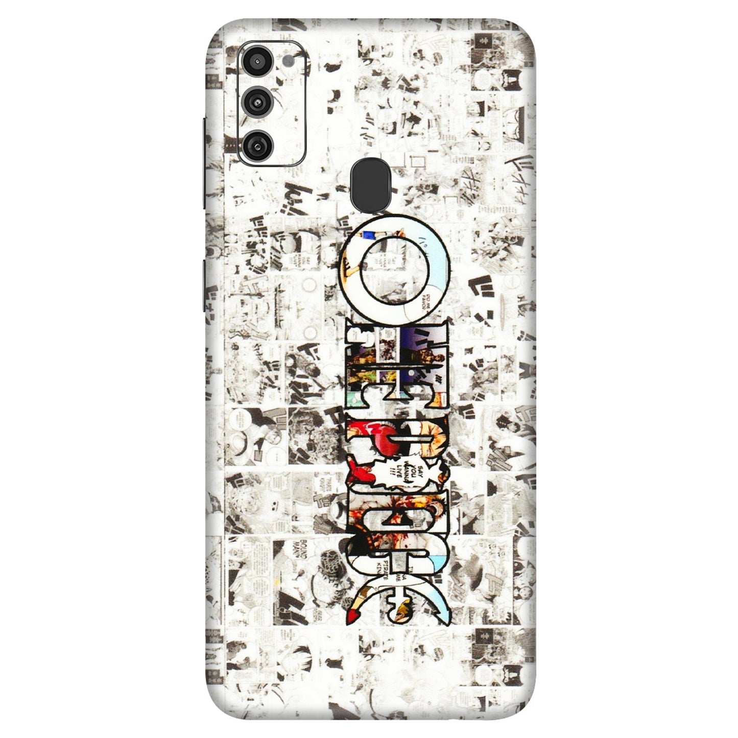 Samsung M/F/Note/Flip and C Phone Skins (All Models) - One Piece Manga - 3D Embossed Finish (L-26) Samsung Galaxy M21
