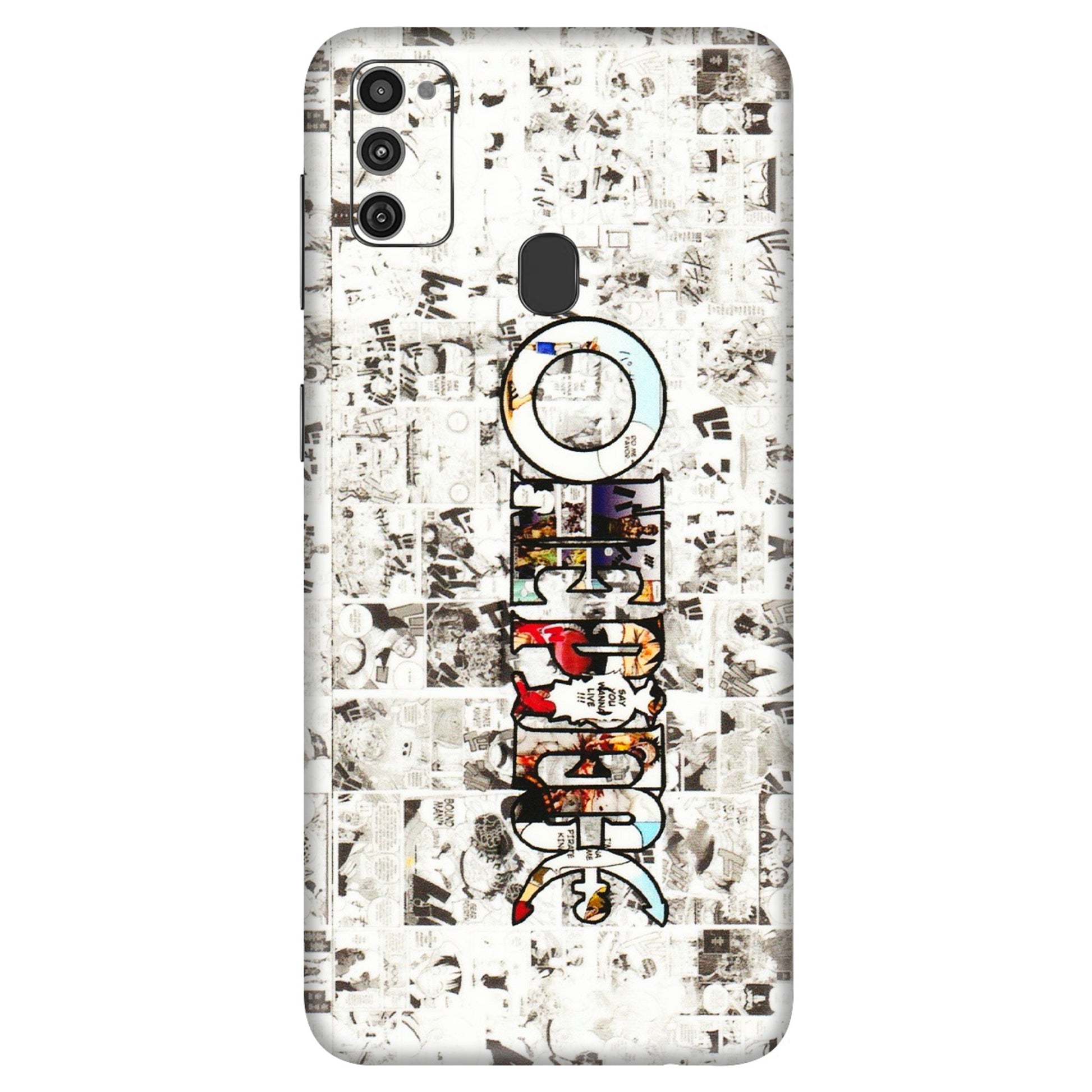Samsung M/F/Note/Flip and C Phone Skins (All Models) - One Piece Manga - 3D Embossed Finish (L-26) Samsung Galaxy M21