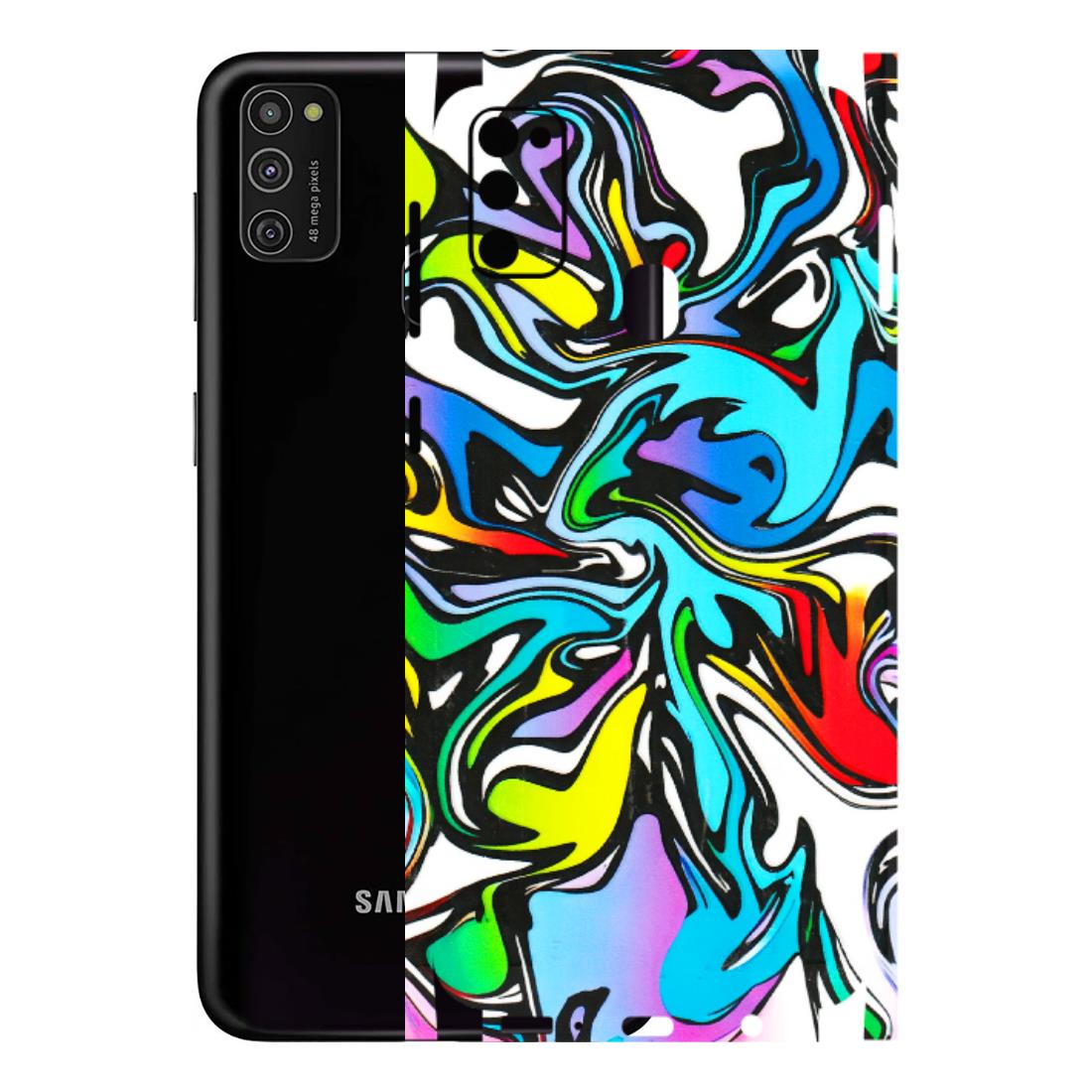 Samsung M/F/Note/Flip and C Phone Skins (All Models) - Abstract Colour Paints - 3D Embossed Finish (L-271) Samsung Galaxy M21