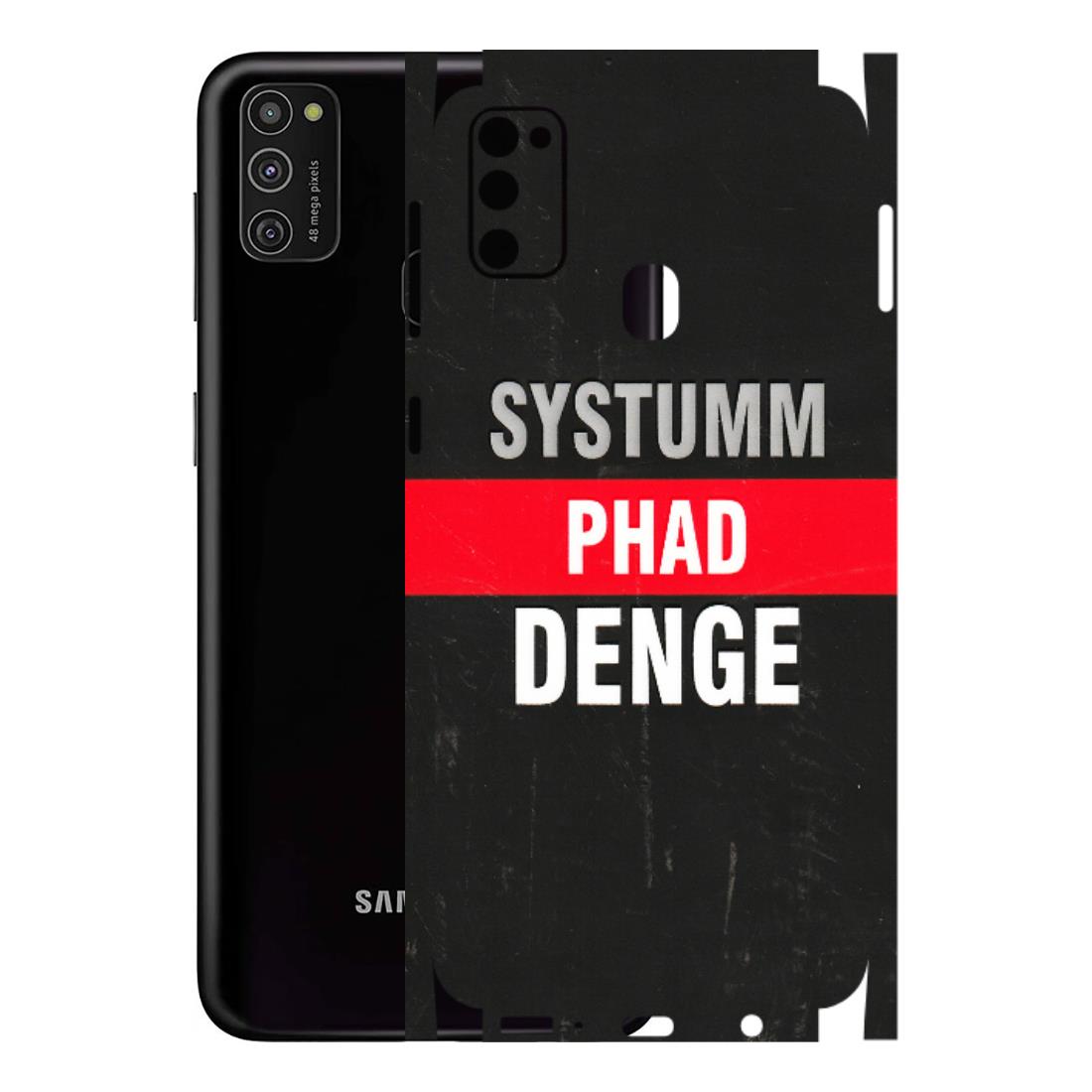 Samsung M/F/Note/Flip and C Phone Skins (All Models) - Systumm Phad Denge - 3D Embossed Finish (L-278) Samsung Galaxy M21