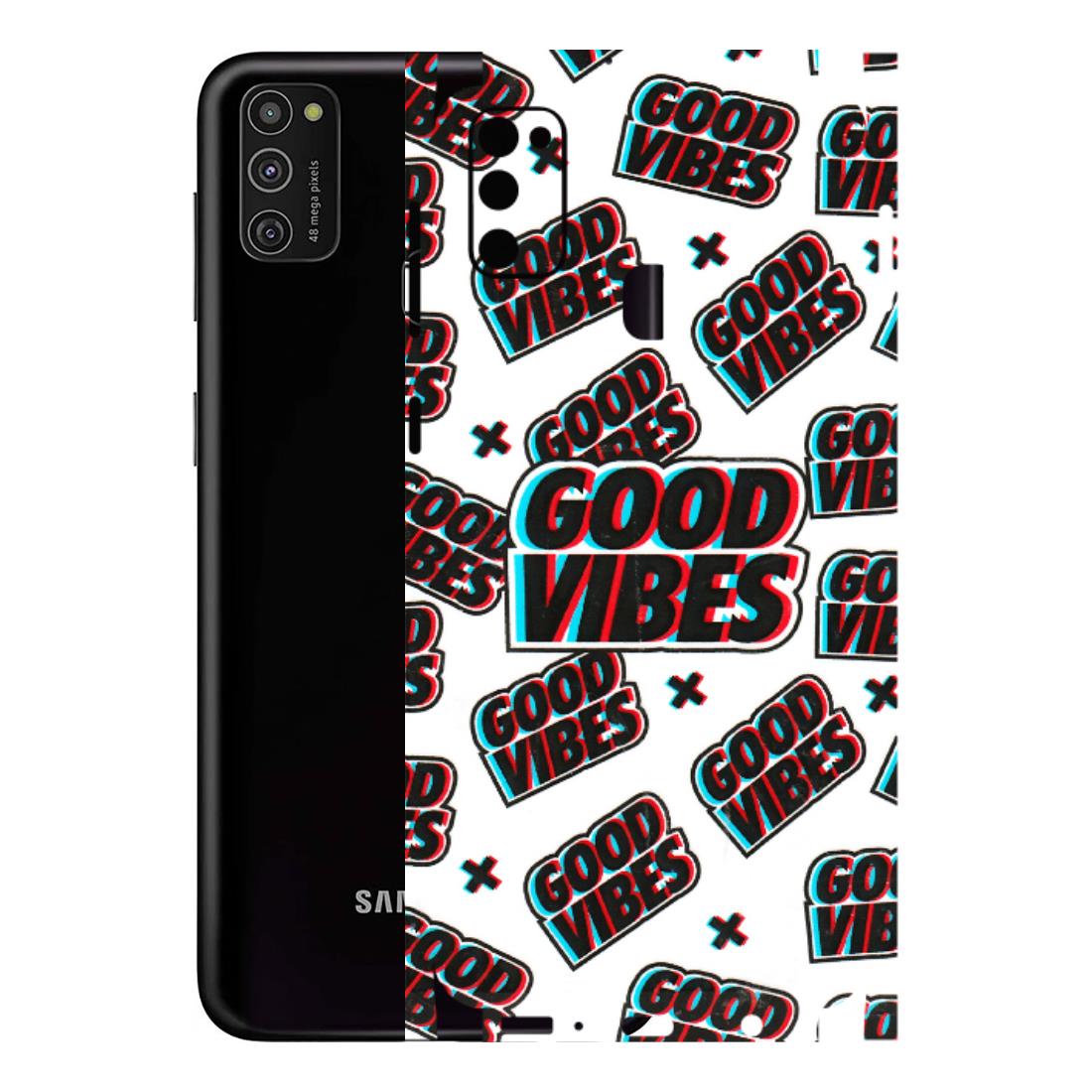 Samsung M/F/Note/Flip and C Phone Skins (All Models) - Good Vibes - 3D Embossed Finish (L-282) Samsung Galaxy M21