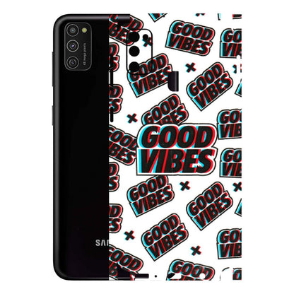 Samsung M/F/Note/Flip and C Phone Skins (All Models) - Good Vibes - 3D Embossed Finish (L-282) Samsung Galaxy M21