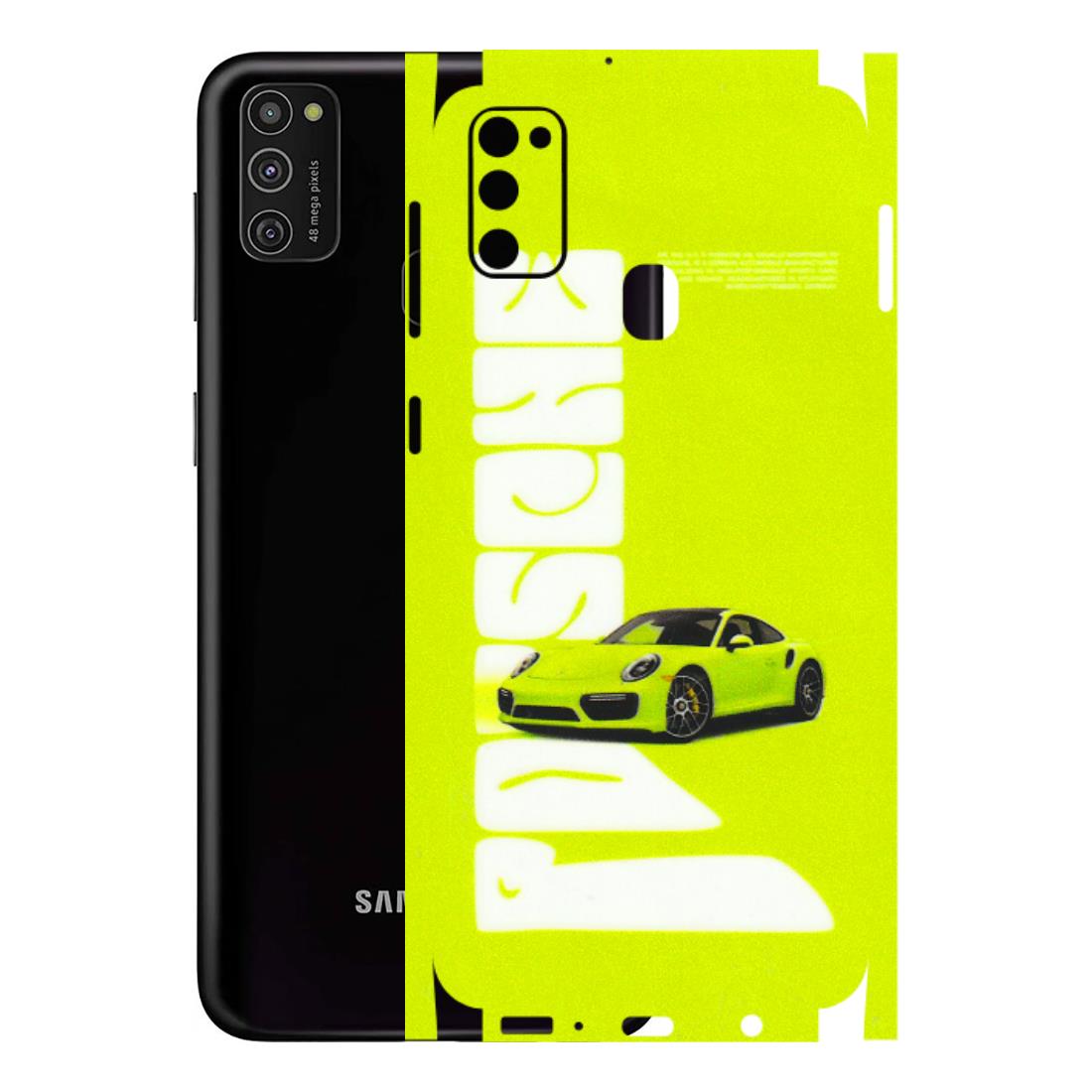 Samsung M/F/Note/Flip and C Phone Skins (All Models) - Lime Green Porche - 3D Embossed Finish (L-30) Samsung Galaxy M21