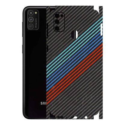 Samsung M/F/Note/Flip and C Phone Skins (All Models) - Carbon BM - 3D Embossed Finish (L-302) Samsung Galaxy M21