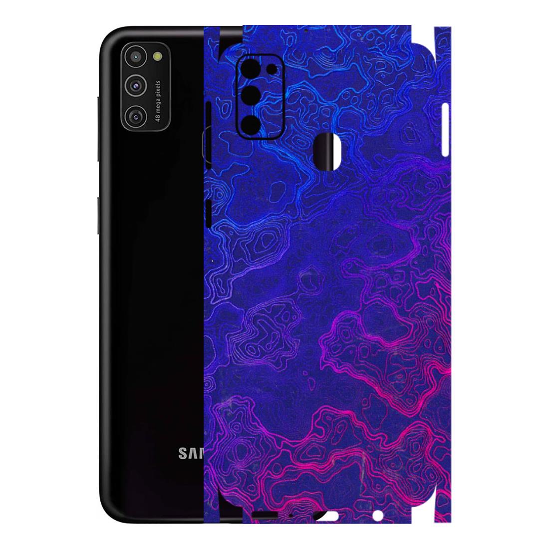 Samsung M/F/Note/Flip and C Phone Skins (All Models) - Purple Ripples Swirl - 3D Embossed Finish (L-314) Samsung Galaxy M21