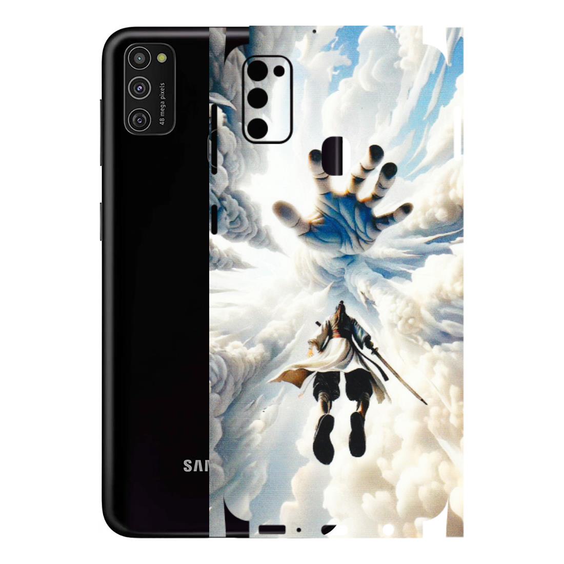 Samsung M/F/Note/Flip and C Phone Skins (All Models) - Big Hand With Monkey King - 3D Embossed Finish (L-323) Samsung Galaxy M21