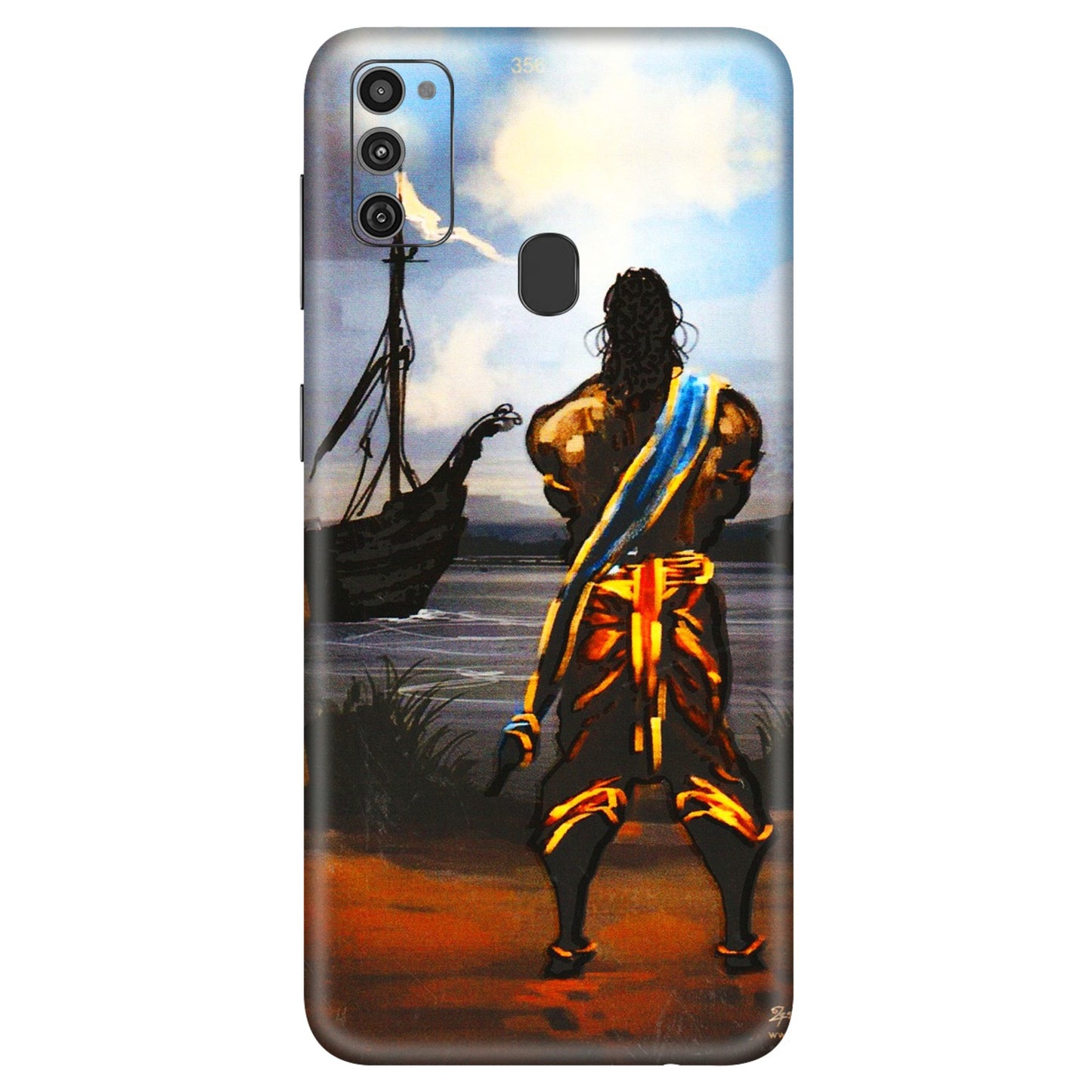 Samsung M/F/Note/Flip and C Phone Skins (All Models) - Heavenly God Figure - 3D Embossed Finish (L-34) Samsung Galaxy M21