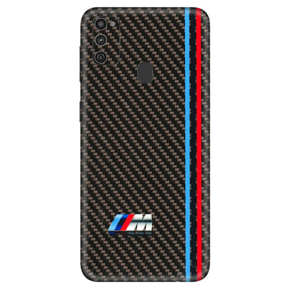 Samsung M/F/Note/Flip and C Phone Skins (All Models) - BM Carbon Fiber Feels - 3D Embossed Finish (L-38) Samsung Galaxy M21