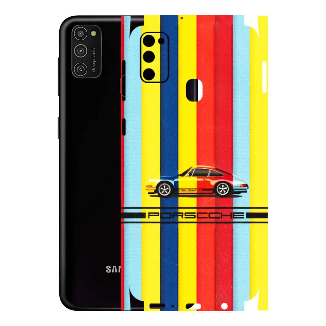 Samsung M/F/Note/Flip and C Phone Skins (All Models) - Multicolour Porche - 3D Embossed Finish (L-39) Samsung Galaxy M21