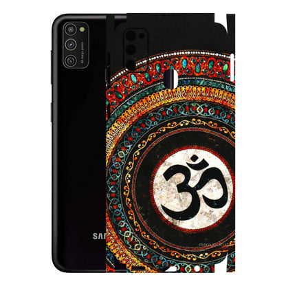 Samsung M/F/Note/Flip and C Phone Skins (All Models) - Aum Chant Abstract - 3D Embossed Finish (L-42) Samsung Galaxy M21