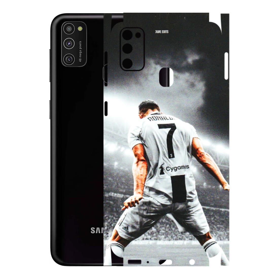 Samsung M/F/Note/Flip and C Phone Skins (All Models) - Ronaldo CR7 Crazy - 3D Embossed Finish (L-44) Samsung Galaxy M21