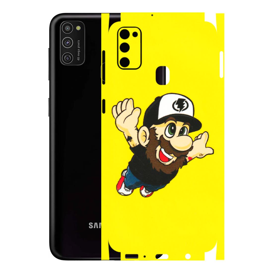 Samsung M/F/Note/Flip and C Phone Skins (All Models) - Flying Beardo - 3D Embossed Finish (L-60) Samsung Galaxy M21