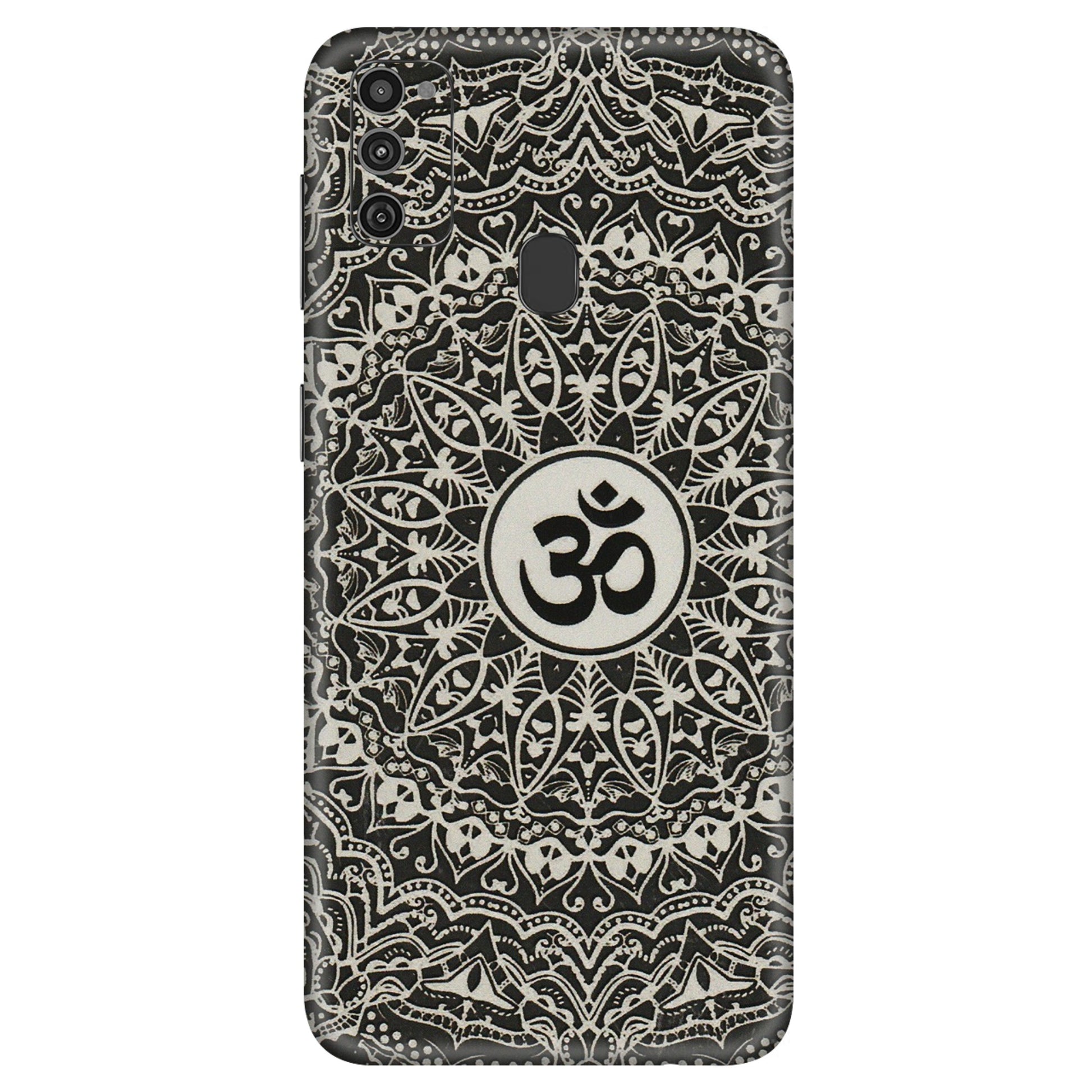 Samsung M/F/Note/Flip and C Phone Skins (All Models) - Aum Elegant Mandala - 3D Embossed Finish (L-62) Samsung Galaxy M21